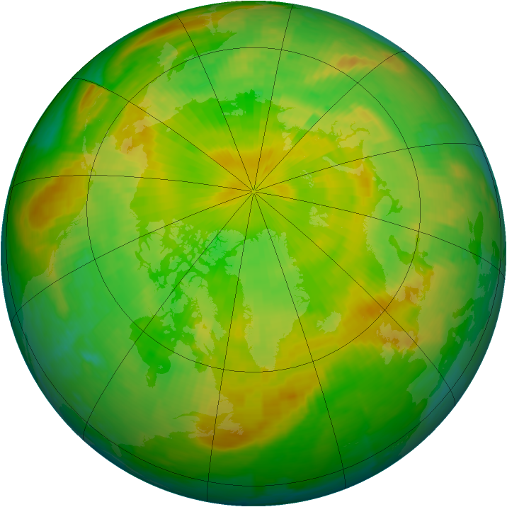 Arctic ozone map for 04 June 1994